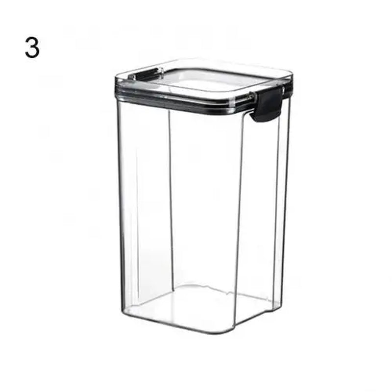 Multipurpose Food Storage Containers Set - Clear Jars with Lids for Cereal, Candy, and Dry Goods